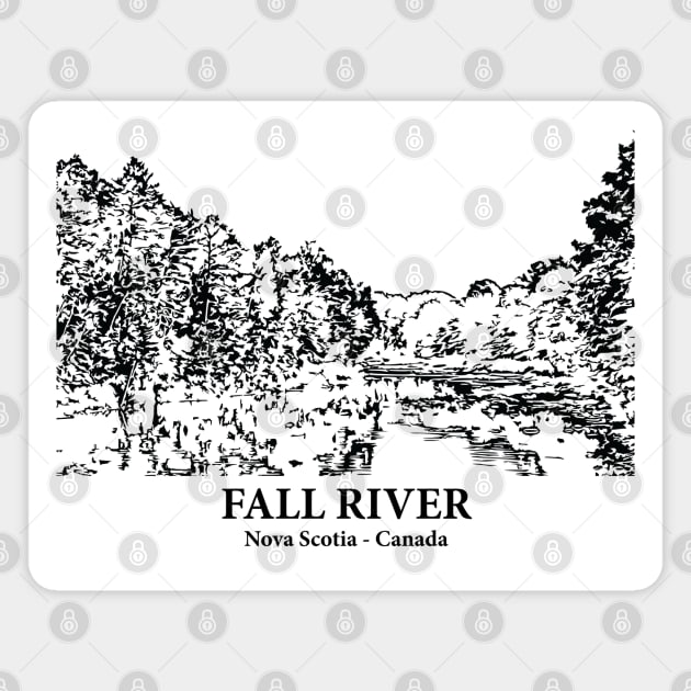 Fall River - Nova Scotia Magnet by Lakeric